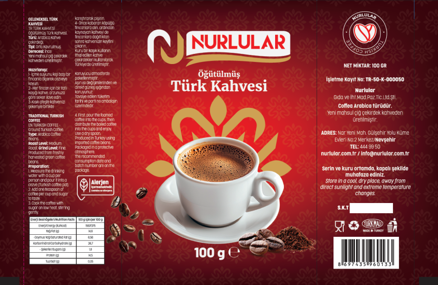 Nurlular Türk Kahvesi 100Gr - 1